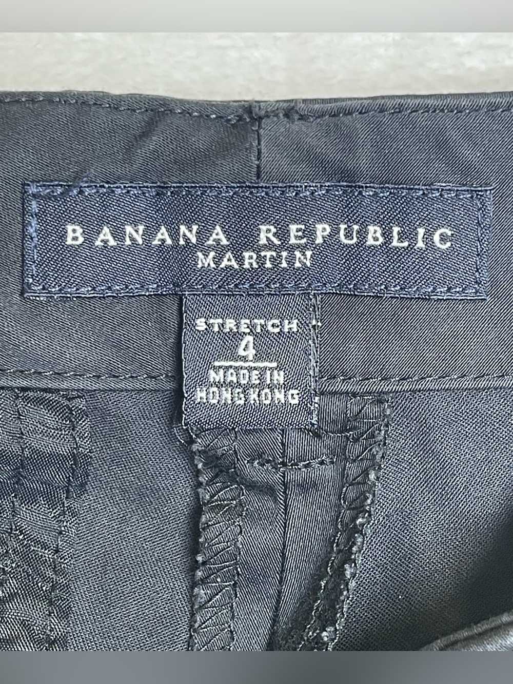 Banana Republic Martin Fit Black Stretch Dress Pants Trousers Women’s Size 4 - Picture 4 of 8